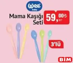 WEE BABY MAMA KAŞIĞI SETİ 3'LÜ